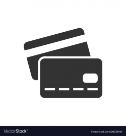 Credit card black icon