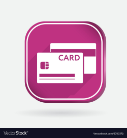 Credit card Color square icon