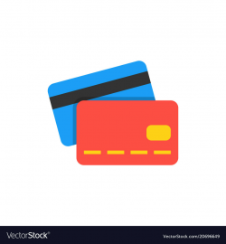 Credit card flat icon