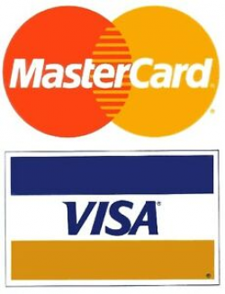 Details about Visa / MasterCard (4/Pack) SMALL Credit Card Logo Decal  Sticker Display Signage