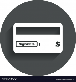 Credit card sign icon Debit card symbol