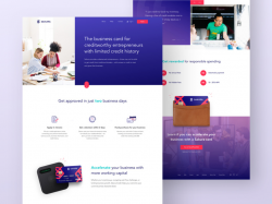 WIP) Homepage Design for Innovative New Business Credit Card ...