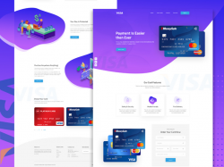 Credit Card landing page by Saiful Khan on Dribbble