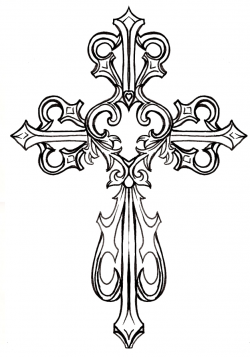 Cross black and white baptism cross clip art free clipart ...