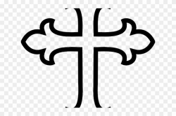 Drawn Cross Wooden Cross - Cross Clipart Black And White Png ...