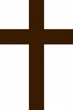 Brown Simple Cross Clip Art at Clker.com - vector clip art online ...