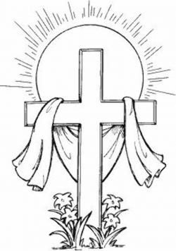 Cross L-65 | Color My World | Easter art, Easter coloring pages ...