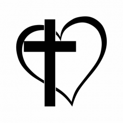 Cross Heart Jesus God Heart Love Graphics SVG Dxf EPS Png Cdr Ai Pdf ...