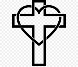 Heart, Cross, transparent png image & clipart free download