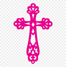 Cross Clipart Pink - Clip Art Baptism Cross, HD Png Download ...