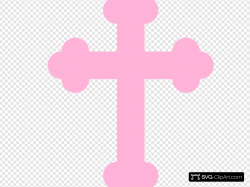 Light Pink Cross Clip art, Icon and SVG - SVG Clipart
