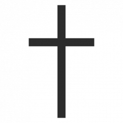 Thin christian cross icon - Transparent PNG & SVG vector