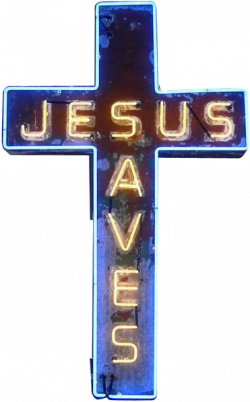 jesus cross neon neonsign jesussaves sign grunge christ...