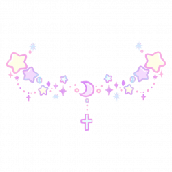 cyber kawaii cute hearts cross star pink aesthetic tumb...