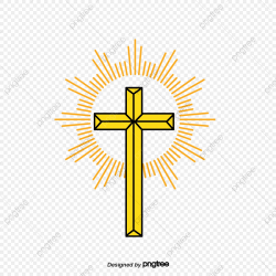 Hand Painted Cartoon Cross, Shine, Cross, Cartoon PNG ...