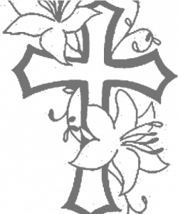 Cross Clipart Fancy - Cross And Flower Tattoos , Transparent ...