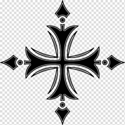 Gothic cross, black cross illustration transparent ...