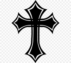 Leaf Pattern clipart - Cross, White, Black, transparent clip art