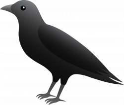 Black Crow Illustration - Free Clip Art