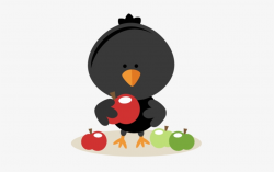 Crow With Apple Svg Scrapbook Cut File Cute Clipart - Cute ...