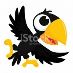 Cute Cartoon Crow stock vectors - Clipart.me