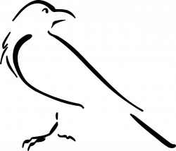 crow clipart simple #57 in 2019 | Crow painting, Crows ...