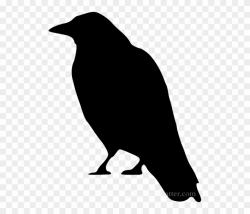 Scary Bird Silhouette For Halloween - Clipart Crow, HD Png ...