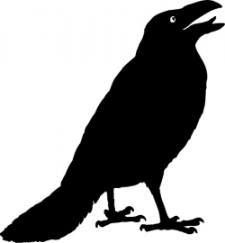 Crow clip art black and white free clipart images - WikiClipArt