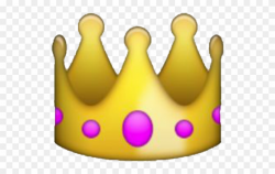 Crown Emoji Yellow Fancy Royal Overlay Icon - Transparent Background ...