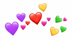 freetoedit#emoji #emojis #heart #crown #hearts - Heart Emoji Crown ...