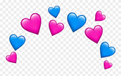 Hashtag Sticker - Heart Emoji Crown Clipart (#3249684) - PinClipart