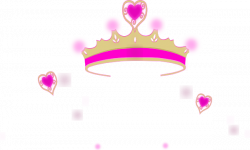 Pink Heart Crown Clip Art at Clker.com - vector clip art online ...