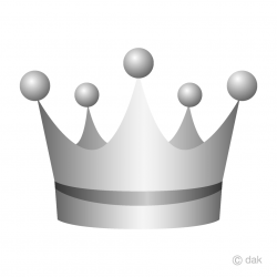 Silver Crown Clipart Free Picture｜Illustoon