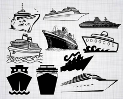 Cruise Ship SVG Bundle, Cruise Ship SVG, Cruise Ship Clipart ...