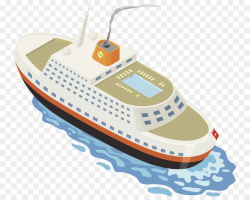 Yacht Ship Clip art - Top view angle of ferry