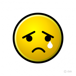 Free Crying Emoji Clipart Image｜Illustoon