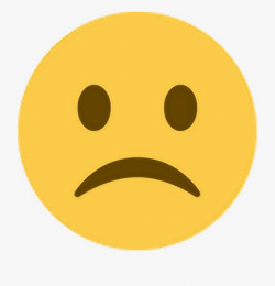 Emoji Clipart Sadness - Frowny Face Emoji , Transparent ...
