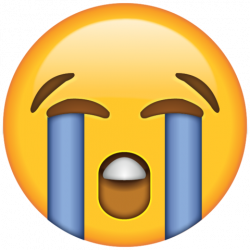 Loudly Crying Face Emoji | Crying emoji, Emoji stickers ...