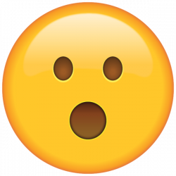 Surprised Face Emoji | Surprised emoji, Emoji clipart, Emoji ...