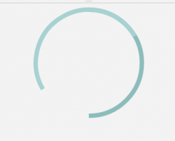 CSS radial / circular progress indicator with a transparent ...