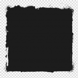 Grunge Frames, black color transparent background PNG ...