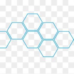 Multilayer Background Blue Hexagons, Three Dimensional ...