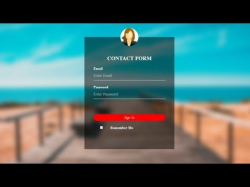 Transparent HTML Login Form with Blur Background ...
