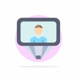 User Profile Id Login Abstract Circle Background Flat Color ...