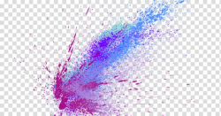 Pink, blue, and teal paint splat, Desktop PicsArt Studio ...