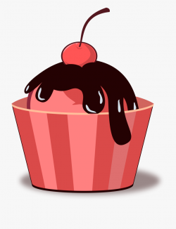 Melting Chocolate Ice Cream Clipart - Ice Cream Cup Vector ...