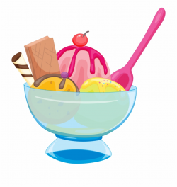 Chocolate Ice Cream Sundae - Ice Cream In Cup Clipart ...