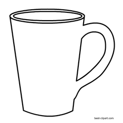 Black and white coffee mug clip art free | Clip art, Black ...