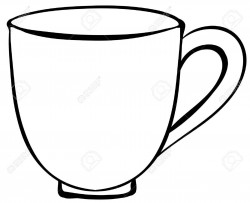 Cup Clipart outline 5 - 1300 X 1060 Free Clip Art stock ...