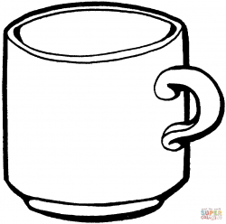Tea Cup coloring page | Free Printable Coloring Pages - Clip ...